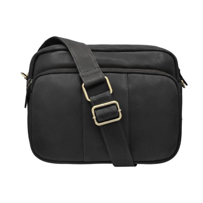 Sac bandoulière en cuir 20x26x9 cm SUQUE