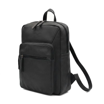 Sac à dos en cuir naturel 30x23x15 cm JARBO