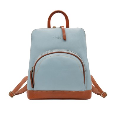 Sac à dos en cuir naturel 27x25x9 cm EYES