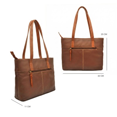 Sac à bandoulière en cuir 25x32x11 cm BAGO