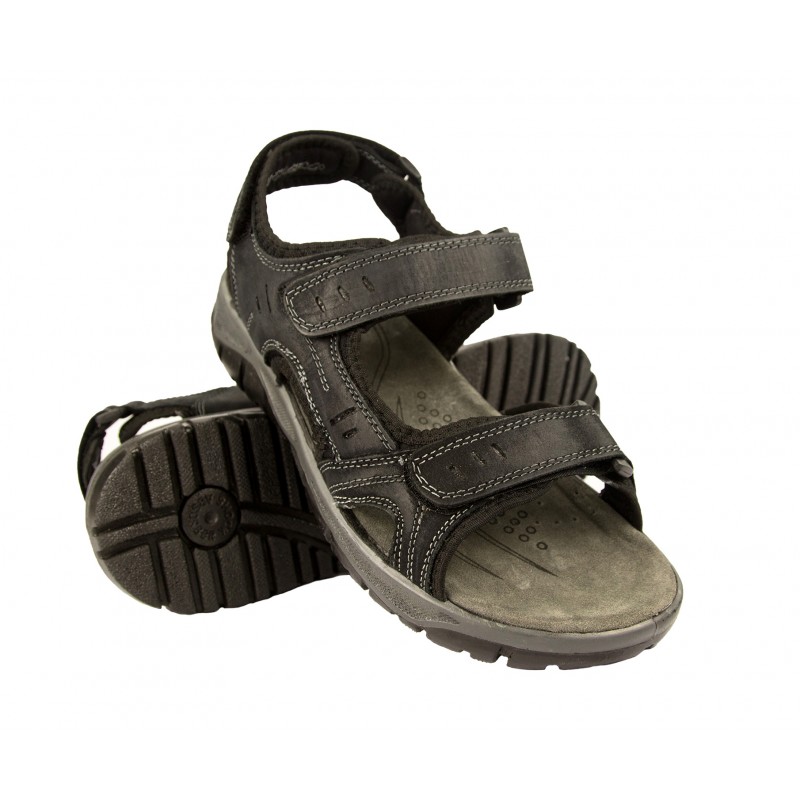 Sandales en cuir STONE avec fermeture velcro Zerimar - 3