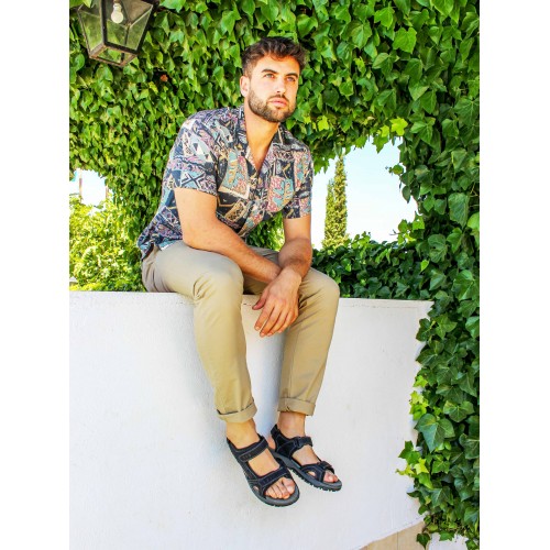 Sandales en cuir STONE avec fermeture velcro Zerimar - 3