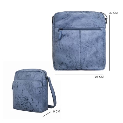 Sac bandoulière en cuir modèle NAGIB 30x25x9 cm