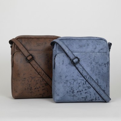 Sac bandoulière en cuir modèle NAGIB 30x25x9 cm