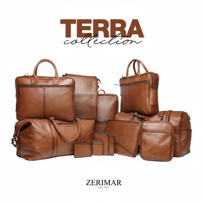 Sac bandoulière en cuir 35x25x7 cm OCEAN&APACHE