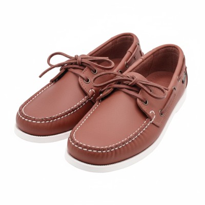 Chaussures bateau en cuir à lacets modèle TIRRENO