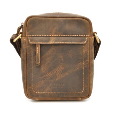 Sac bandoulière en cuir modèle GHOST 20x16x5,5 cm