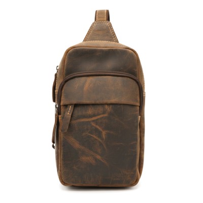 Sac bandoulière en cuir modèle DUNN 25x14x7 cm