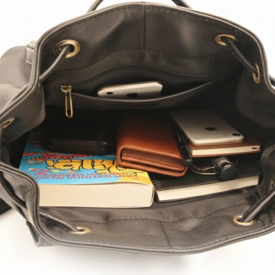 Sac à dos en cuir naturel 29x22x13 cm COTET