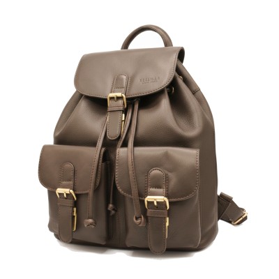 Sac à dos en cuir naturel 40x33x11 cm BEFIK