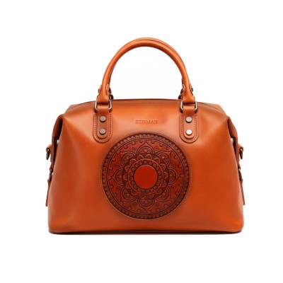 Sac à main en cuir à double anses 32x22x12 cm MILO