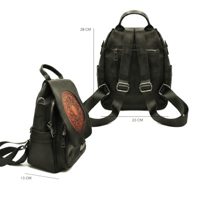 Sac à dos en cuir naturel 28x23x13 cm NORAK