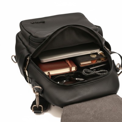 Sac à dos en cuir naturel 28x23x13 cm NORAK