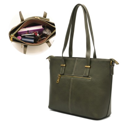 Sac en cuir gravé avec double poignée 30x24x11 cm GIARDE