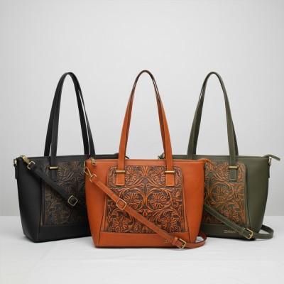 Sac en cuir gravé avec double poignée 30x24x11 cm GIARDE