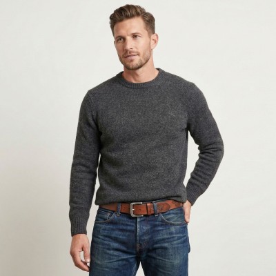 Ceinture en cuir gravée EAGLE 39 mm