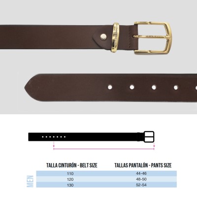 Ceinture cuir 33 mm modèle JADE