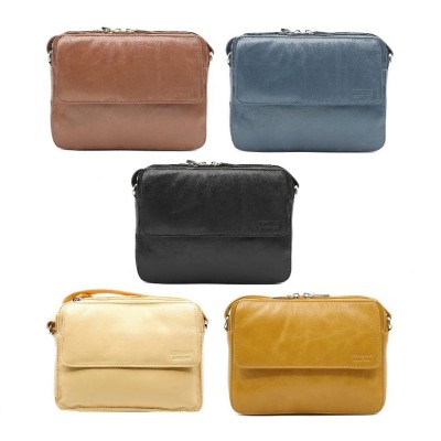 Sac bandoulière en cuir 16x20x5 cm MALIBU