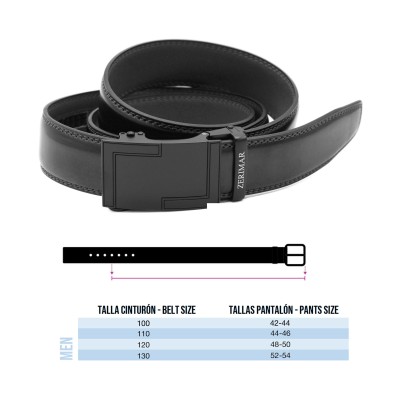 Ceinture en cuir avec boucle automatique modèle BASTA