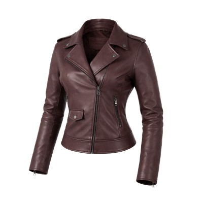Veste en cuir modèle PINKO avec fermeture zippée