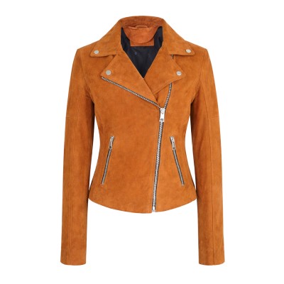 Veste en daim style biker modèle NICE
