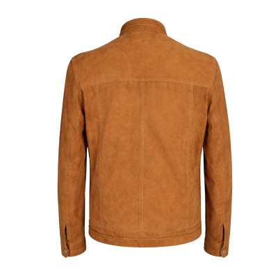 Veste en daim avec fermeture éclair modèle GALAN