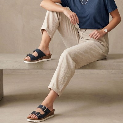 Sandales à boucle en cuir modèle NONE