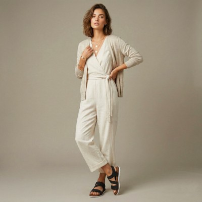 Sandales plates en cuir modèle FAHAR