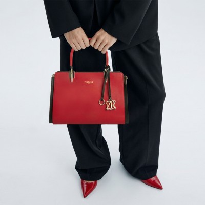 Sac en cuir à double anse 27x20x10 cm CRUDELIA