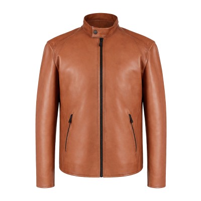 Veste en cuir zippée NAULE