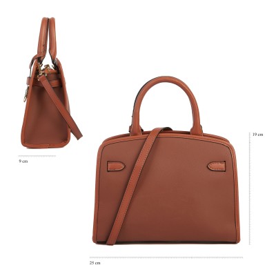 Sac en cuir à double anse 25x19x9 cm PALMA