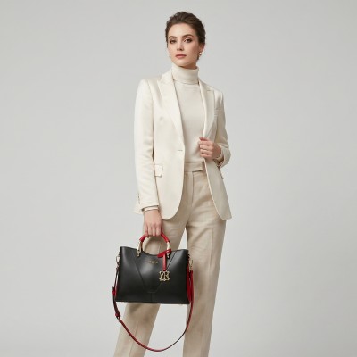 Sac en cuir à double anse 26x19x10 cm CRUDE