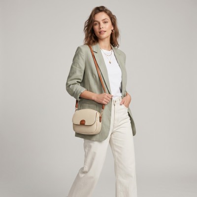 Sac bandoulière en cuir 18x16x8 cm OVALO