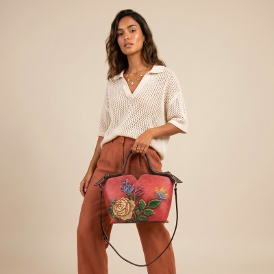 Sac en cuir à double poignée 30x21x12 cm FLORES