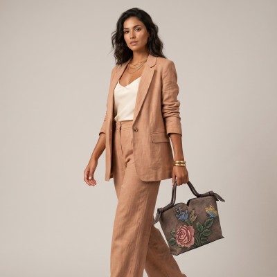 Sac en cuir à double poignée 30x21x12 cm FLORES