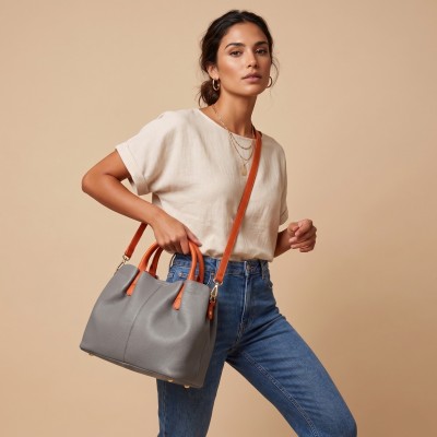 Sac en cuir à double anse 30x21x13,5 cm SOMO