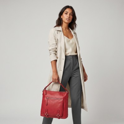 Sac en cuir à anses courtes 35x31x10 cm SEAO