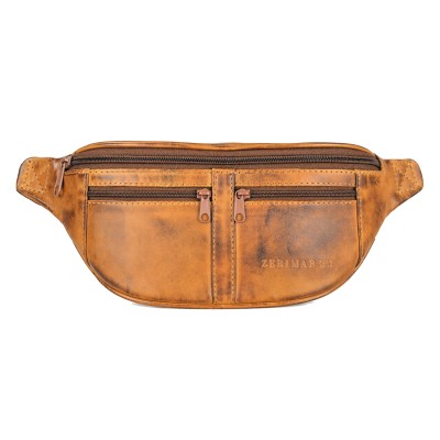 Banane en cuir avec plusieurs compartiments 30x11x7 cm