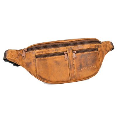 Banane en cuir avec plusieurs compartiments 30x11x7 cm