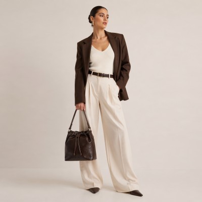 Sac en cuir avec anse 29x25x13 cm ASSAL