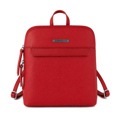 Sac à dos en cuir naturel pour femme style casual 25x24x6 cm