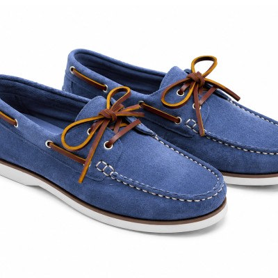 Mocassins à Lacets en Cuir Suédé Modèle VERANO