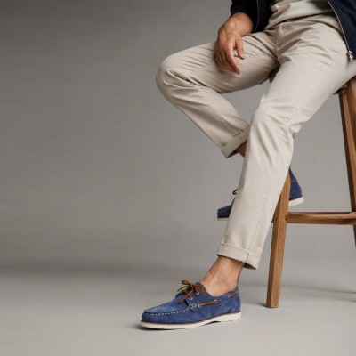 Mocassins à Lacets en Cuir Suédé Modèle VERANO