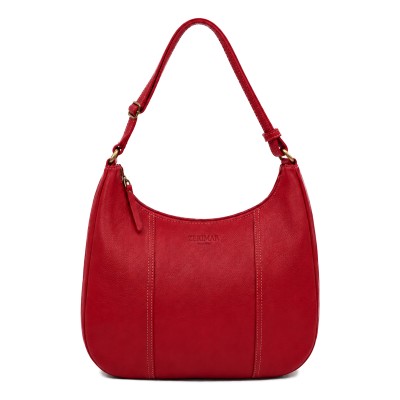Sac en cuir avec fermeture éclair 22x19x8 cm MINE