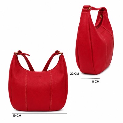 Sac en cuir avec fermeture éclair 22x19x8 cm MINE