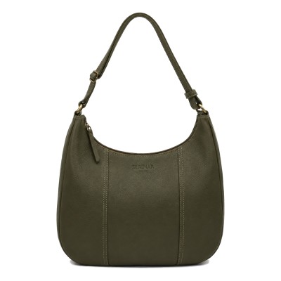 Sac en cuir avec fermeture éclair 22x19x8 cm MINE