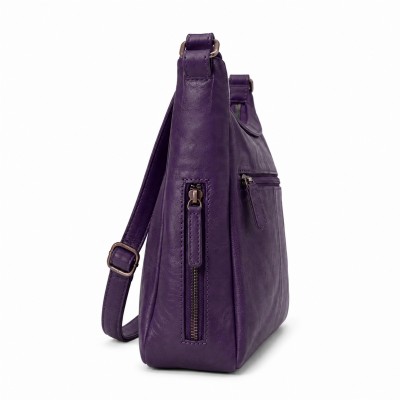 Sac bandoulière en cuir 28x24x11 cm MISTIK