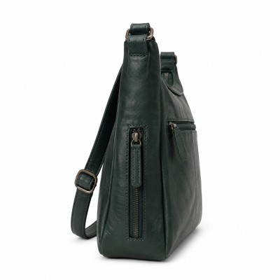 Sac bandoulière en cuir 28x24x11 cm MISTIK