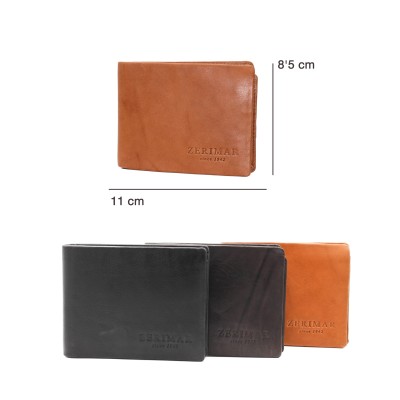 Portefeuille en cuir 8,5x11 cm ZOBO
