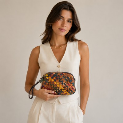 Sac en Cuir à Double Anse 22x15x7 cm Modèle TRENZA